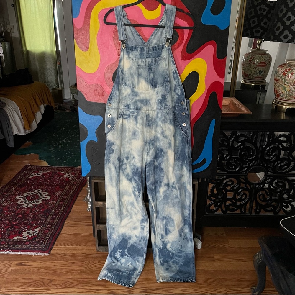 Tie dye overalls